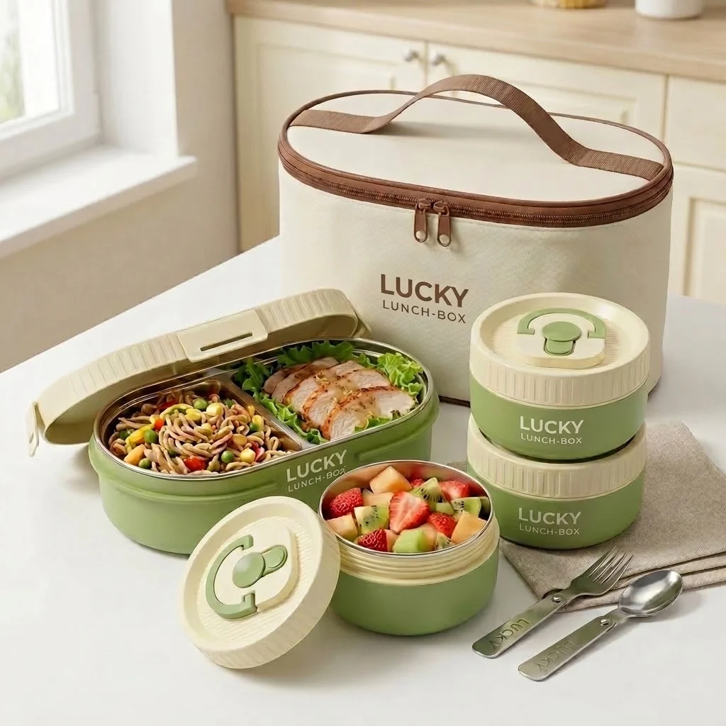손잡이가 달린 304 스테인리스 스틸 보온 도시락통,  - Meal Prep Or Prep Meal 리뷰 및 가격