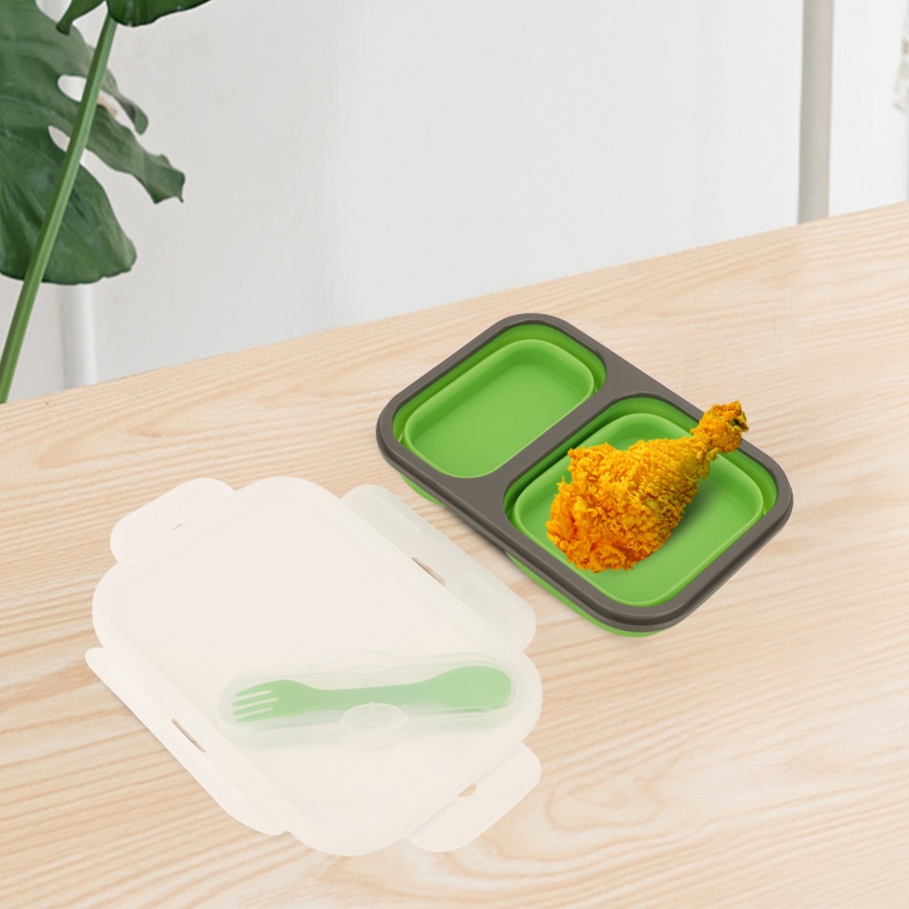 2PCS 실용적인 1000ml 접이식 도시락 상자 실리 - Meal Prep Bowl 리뷰 및 가격
