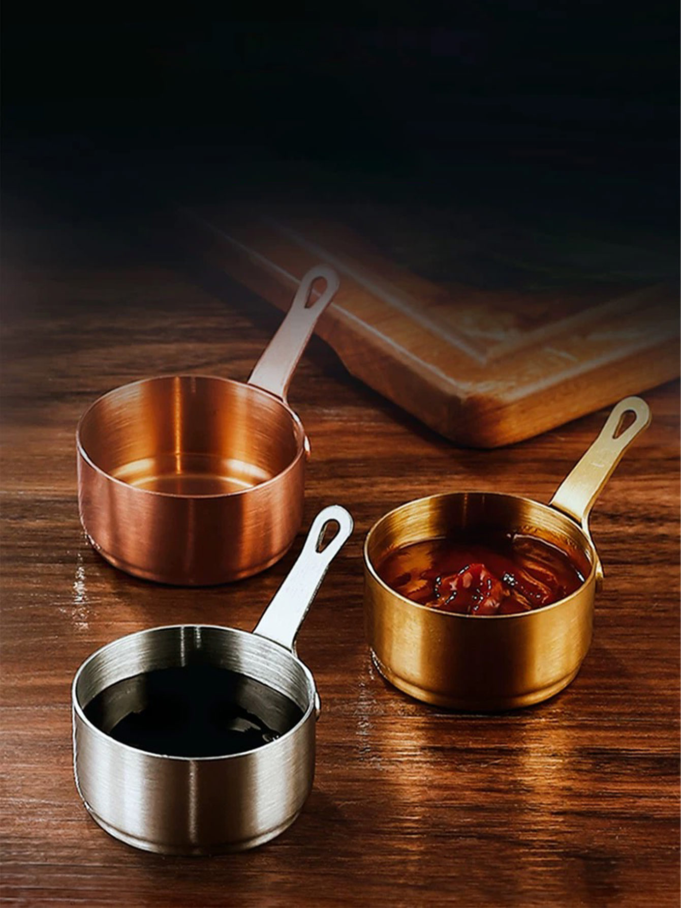 손잡이가 있는 미니 스테인레스 스틸 소스 컵, 디핑 접 - Sauce Dipping Cup 리뷰 및 가격
