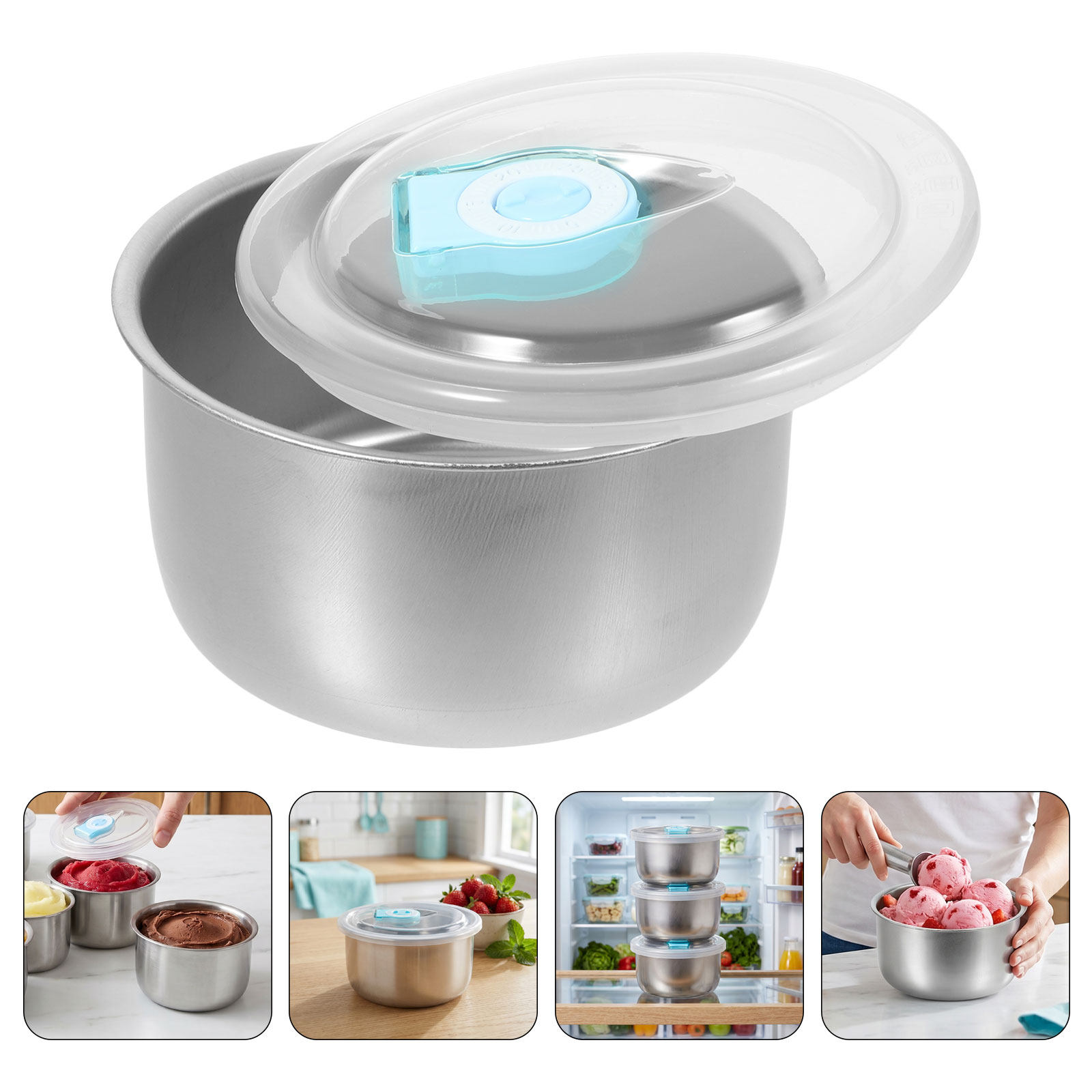 6pcs 홈메이드 아이스크림 상자 스테인레스 스틸 아이 - Meal Prep Bowl 리뷰 및 가격