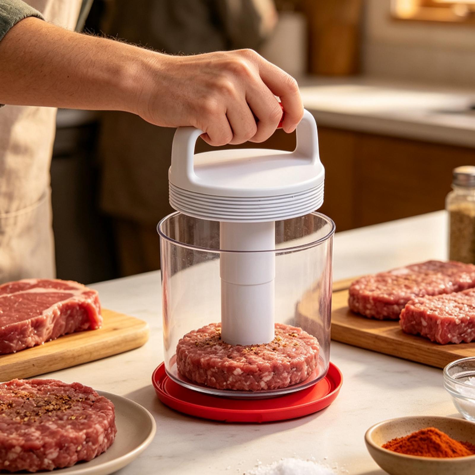 햄버거 패티 제조기, 눌러서 만드는 방식, 논스틱 코팅 - Meal Prep Template 리뷰 및 가격