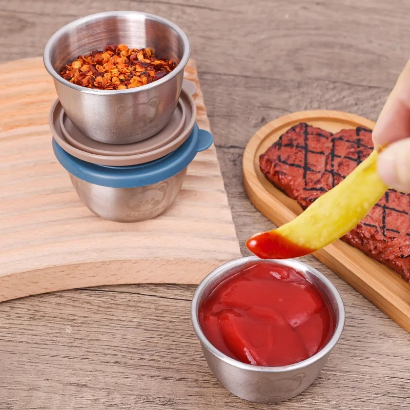 10/1개 50ml 누수 방지 스테인리스 소스 컵 식품 - Sauce Dipping Cup 리뷰 및 가격