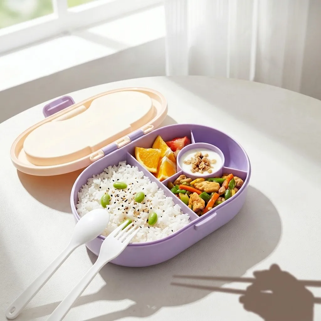 플라스틱 도시락통 세트: 절단 가능한 칼과 포크가 포함 - Meal Prep Or Prep Meal 리뷰 및 가격